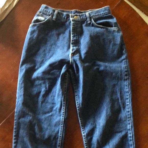 Wrangler for women straight leg mom jeans 10 x 29/med wash/12 in rise/7 in zip - Picture 1 of 14
